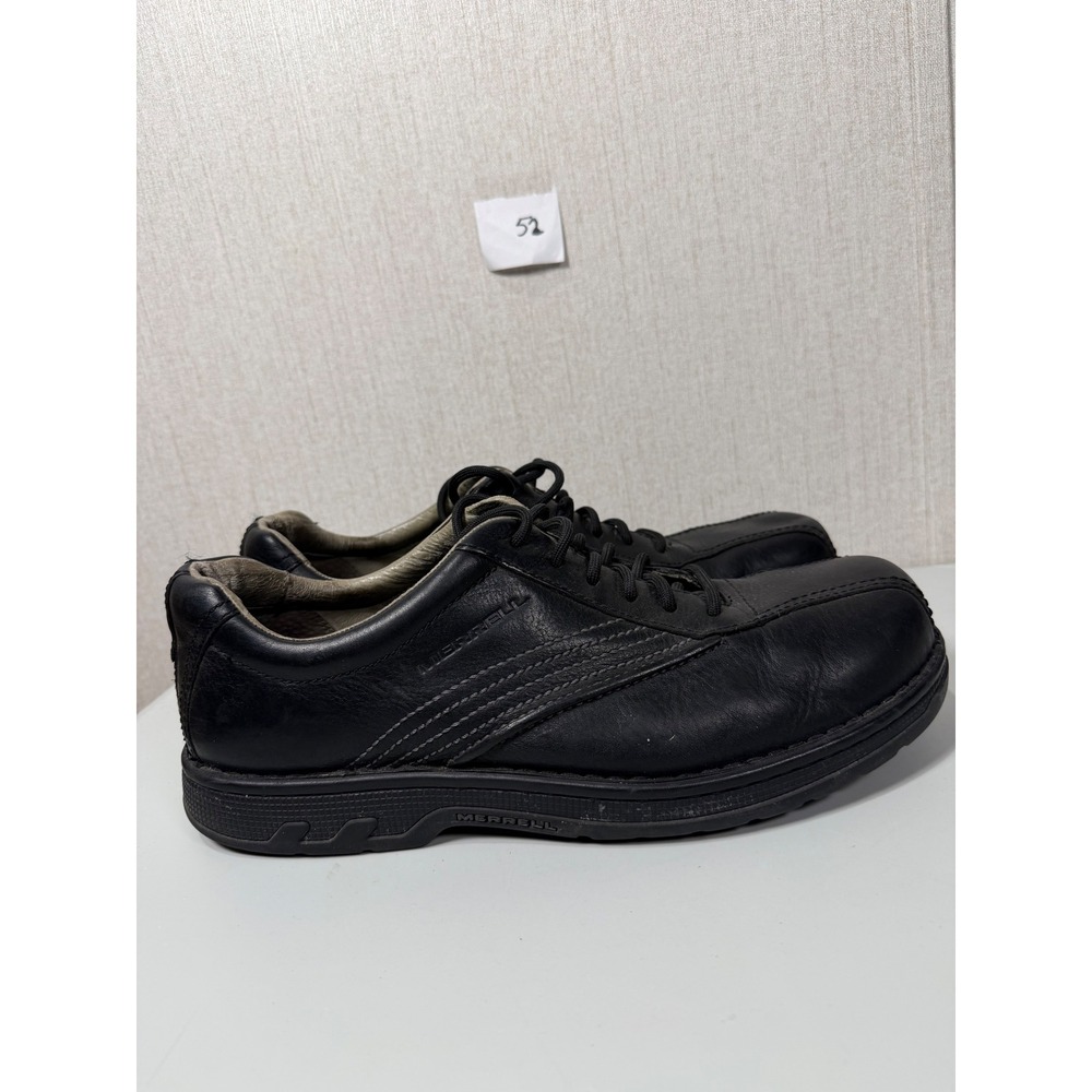 Merrell Mens Black Leather Lace Up Oxford Bicycle Toe Casual Shoes Size 14 - Picture 10 of 10